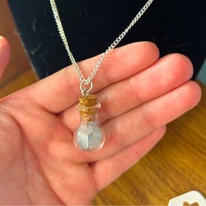 Hand made genuine aquamarine gemstone necklace!